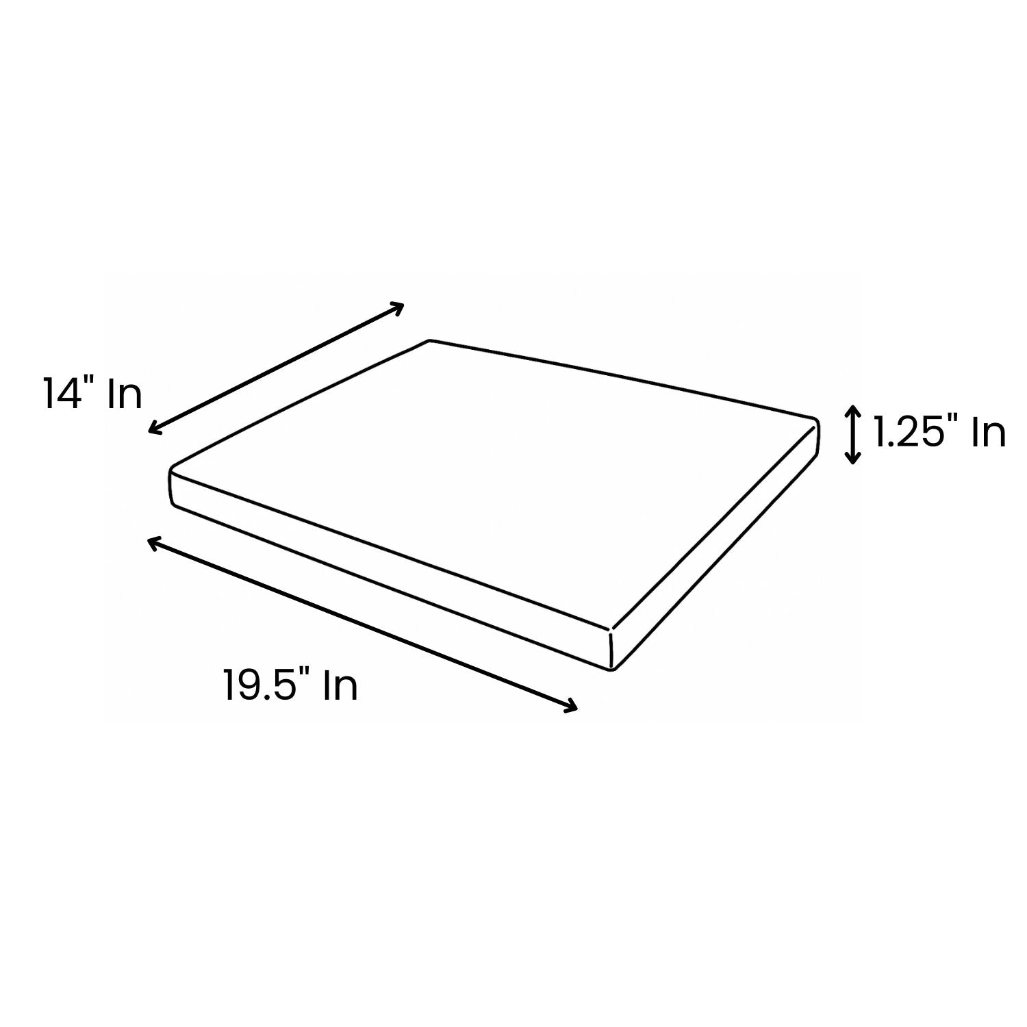MRI Table Pad 19.5W x  14L x 1.25D for MRI patient comfort and positioning