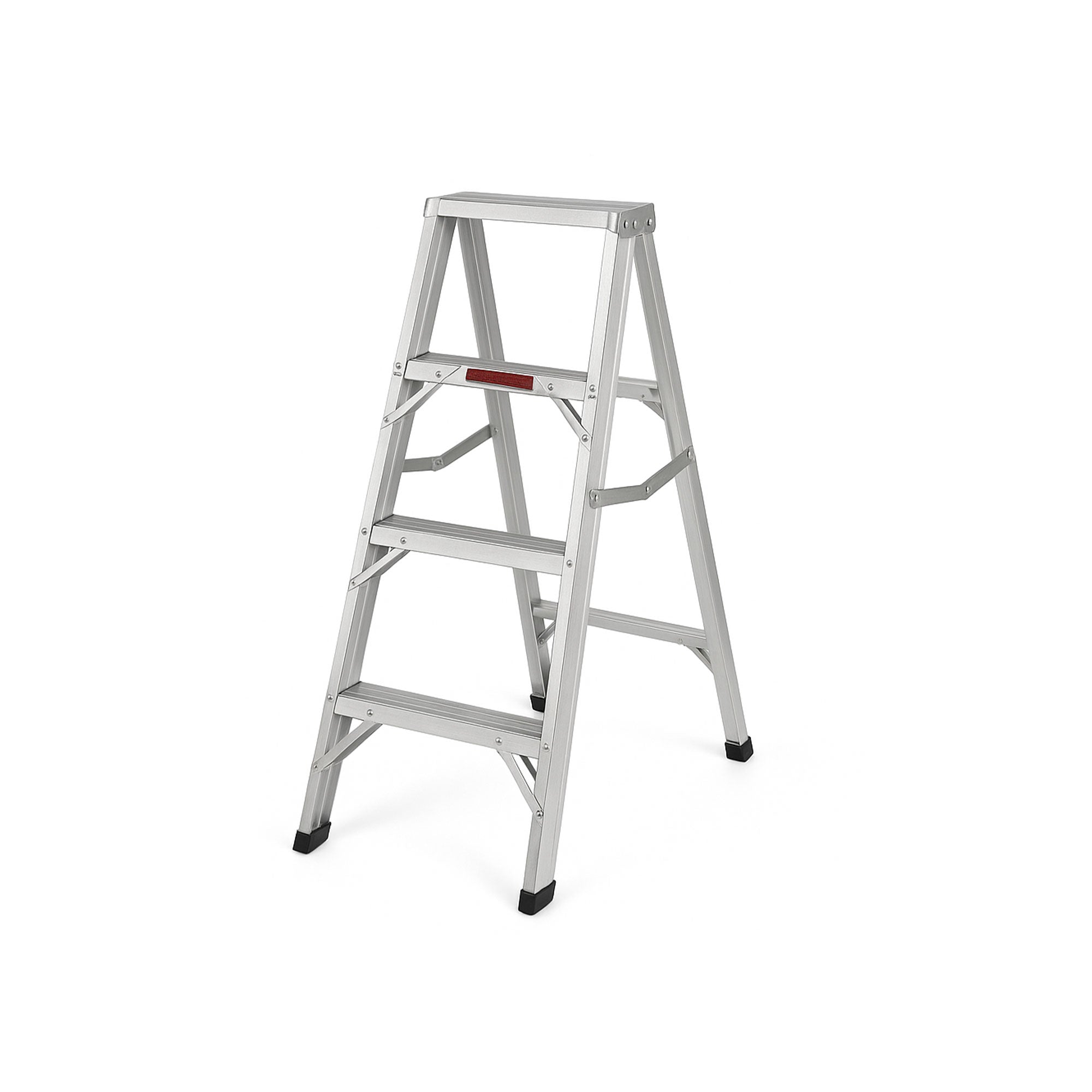 4ft MRI Non-Magnetic Ladder, double-sided for easy access, made of heavy-duty non-magnetic aluminum, MRI-safe up to 3-Tesla, supports up to 375 lbs.