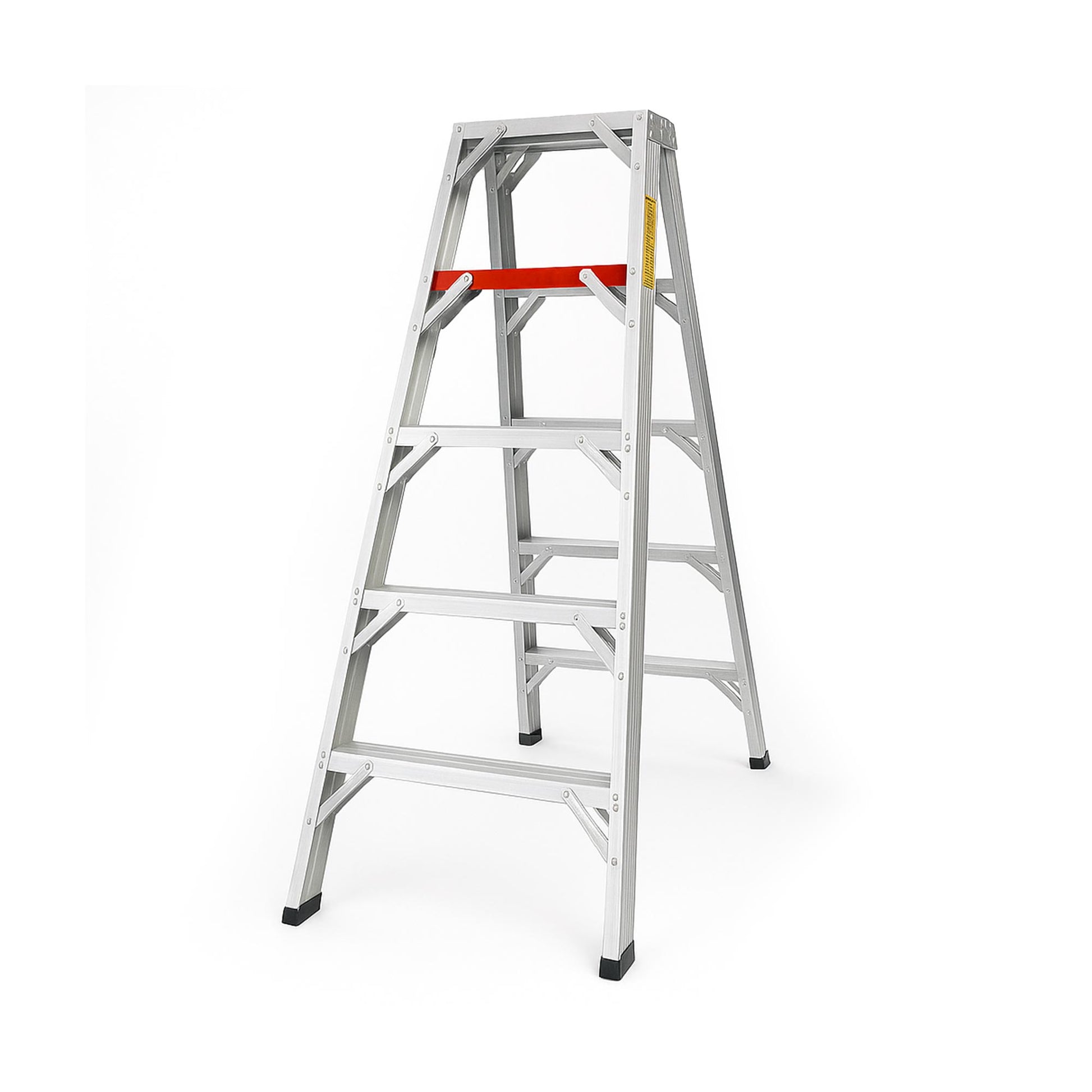 6 ft Double-sided MRI non-magnetic ladder made of heavy-duty aluminum, safe for 3-Tesla environments, supporting up to 375 lbs.