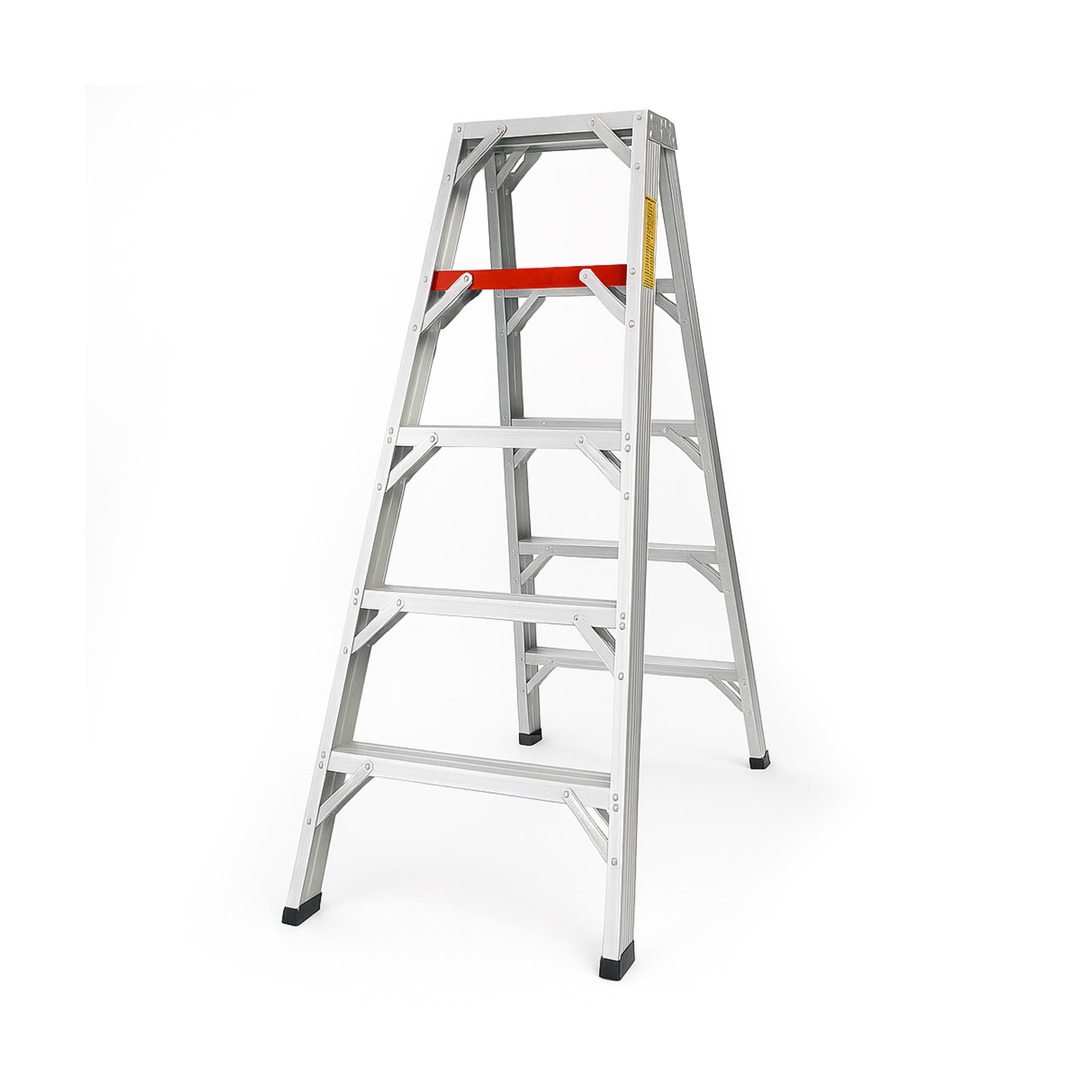 6 ft Double-sided MRI non-magnetic ladder made of heavy-duty aluminum, safe for 3-Tesla environments, supporting up to 375 lbs.