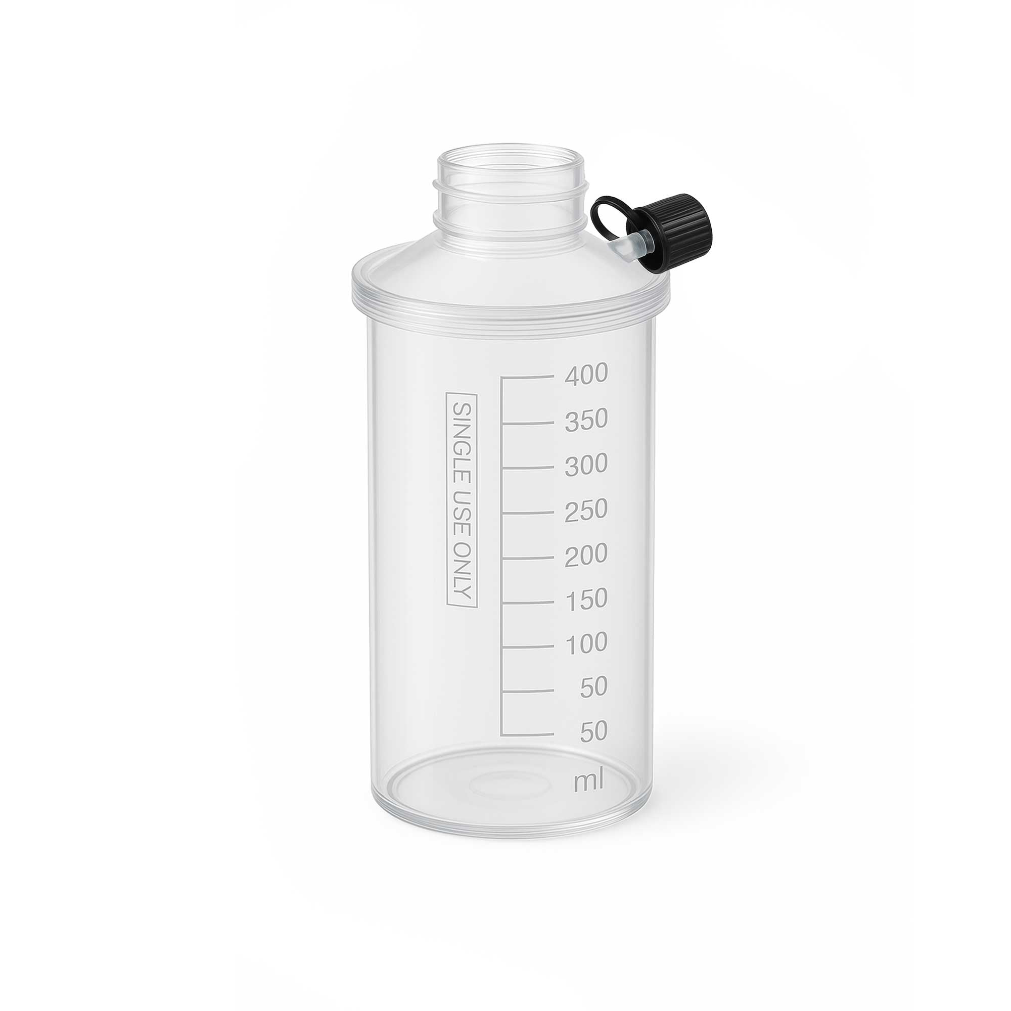 High-quality DU-O-VAC PLUS replacement collection canisters, 500ml capacity, durable impact-resistant plastic with built-in hydrophobic filter for clean air. Box of 10 canisters.