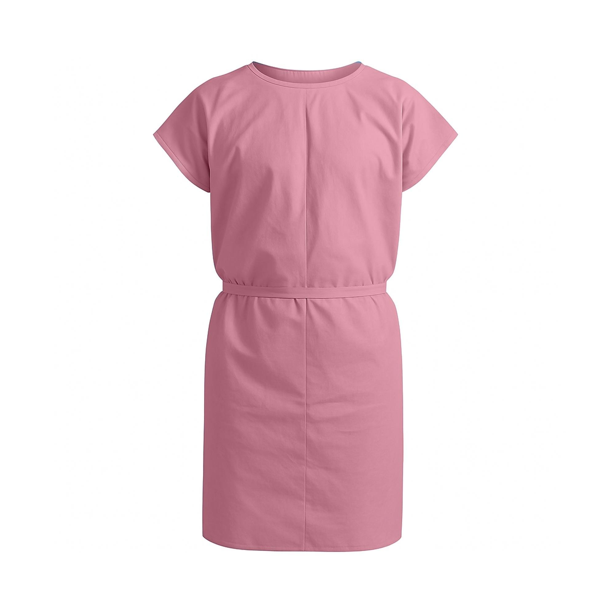 Disposable mauve pink Exam Gown made from 3-ply tissue poly material, offering comfort, privacy, and fluid protection during medical exams.