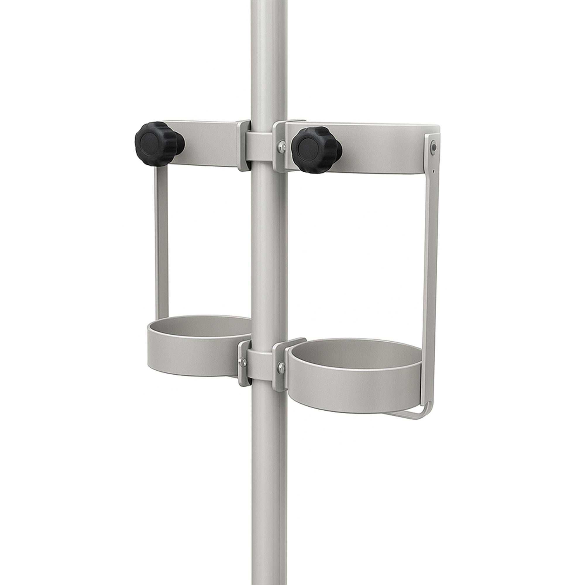 MRI Conditional Pole Mount Dual E Cylinder Holder for secure oxygen cylinder storage in MRI environments