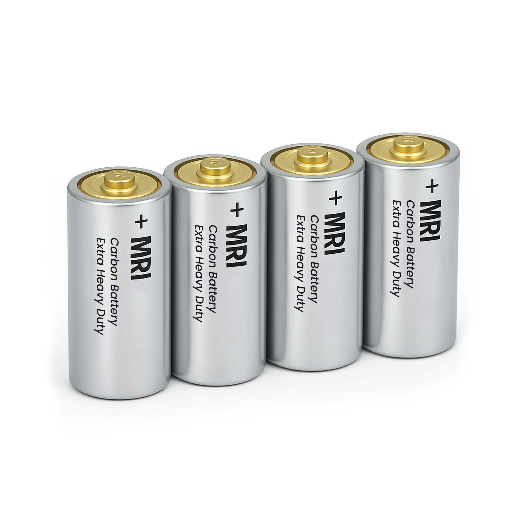 MRI Non-Magnetic C Size Batteries (4-Pack) - Safe and Lithium-Free for MRI Environments, Compatible with MRIMed LED Products, CE Certified
