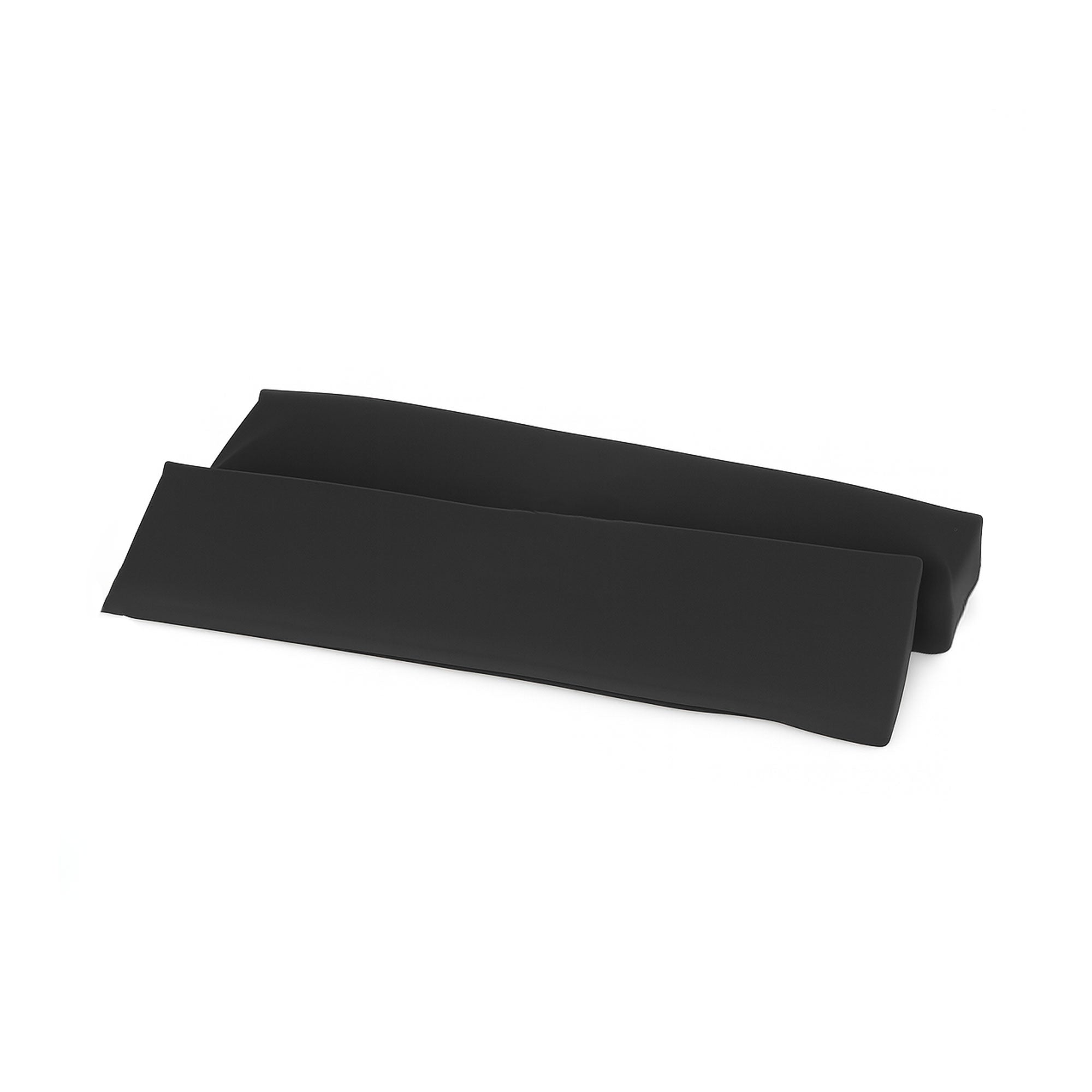 MRI-compatible rectangular positioner, 14x3x1 inches, set of 2, viscoelastic memory foam with durable coated nylon fabric, ideal for limb support during imaging procedures.