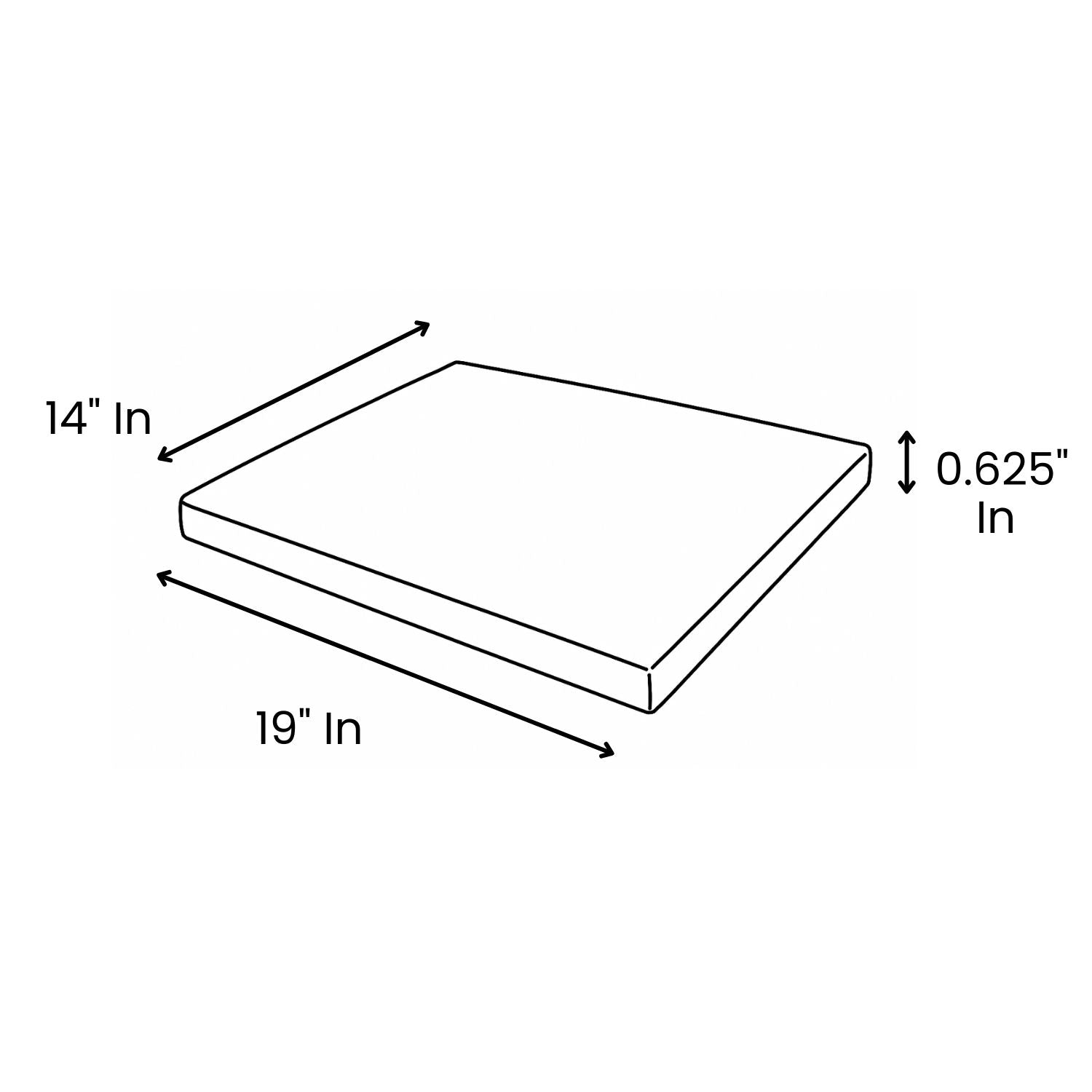 MRI Table Pad for Philips, Siemens, Toshiba dimensions