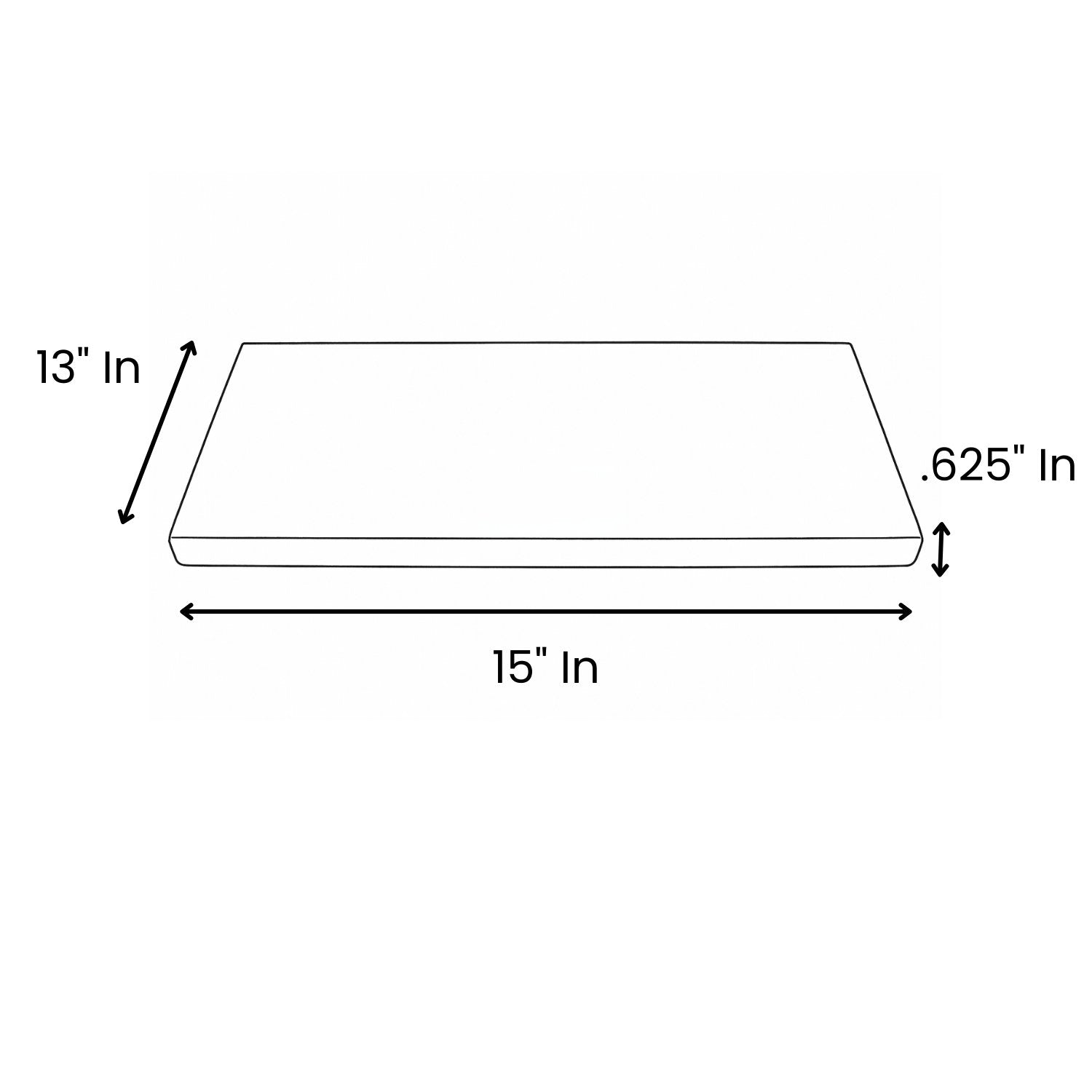MRI Thermal Protection Table Pad, Fits GE - 15"x13"x0.625"