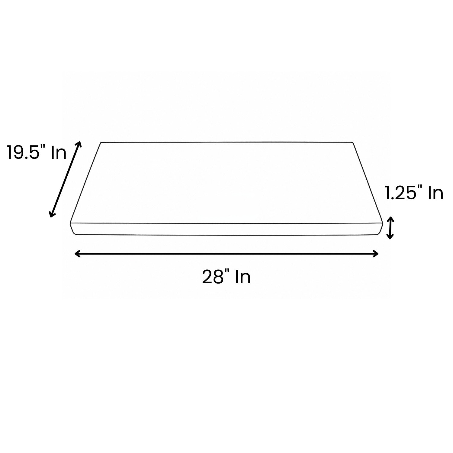 MRI Table Pad, Fits Philips, Siemens, Toshiba - 19.5"x 28"x1.25" (2 pcs)