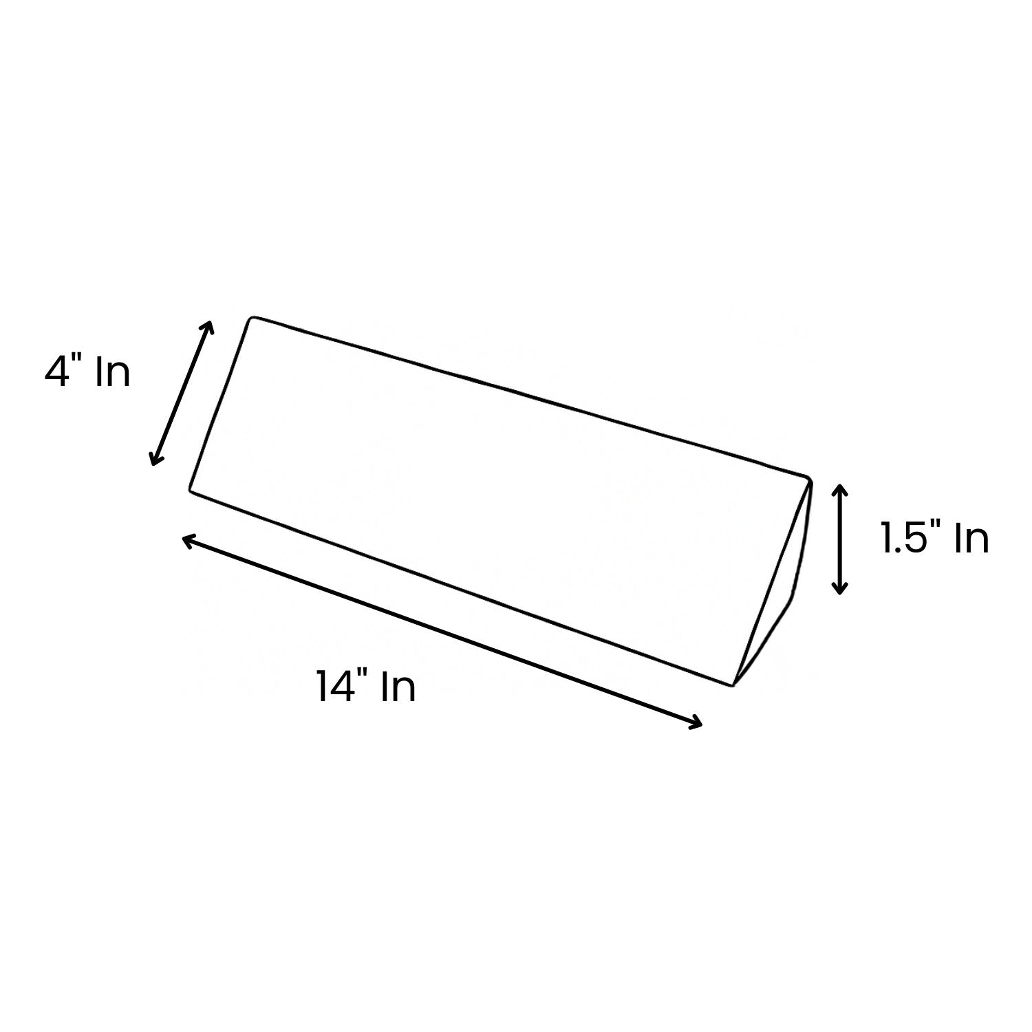 MRI Wedge Positioning Pad - 14"x4"x1.5" (2 pcs)