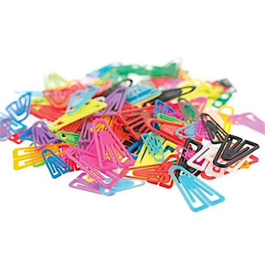 MRI-safe paper clips available in multiple colors, designed specifically for MRI technologists.