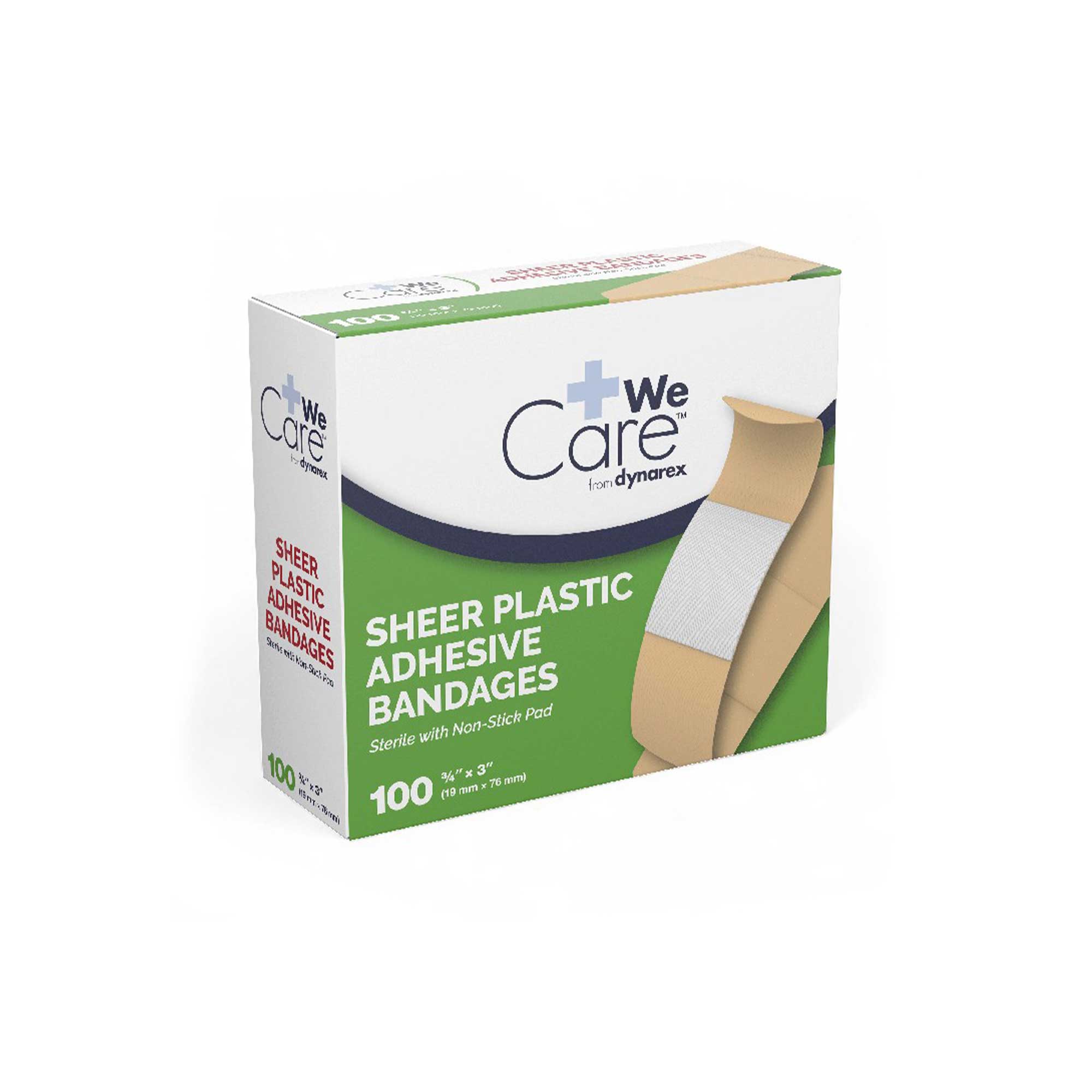 Sheer Plastic Adhesive Bandages - Sterile