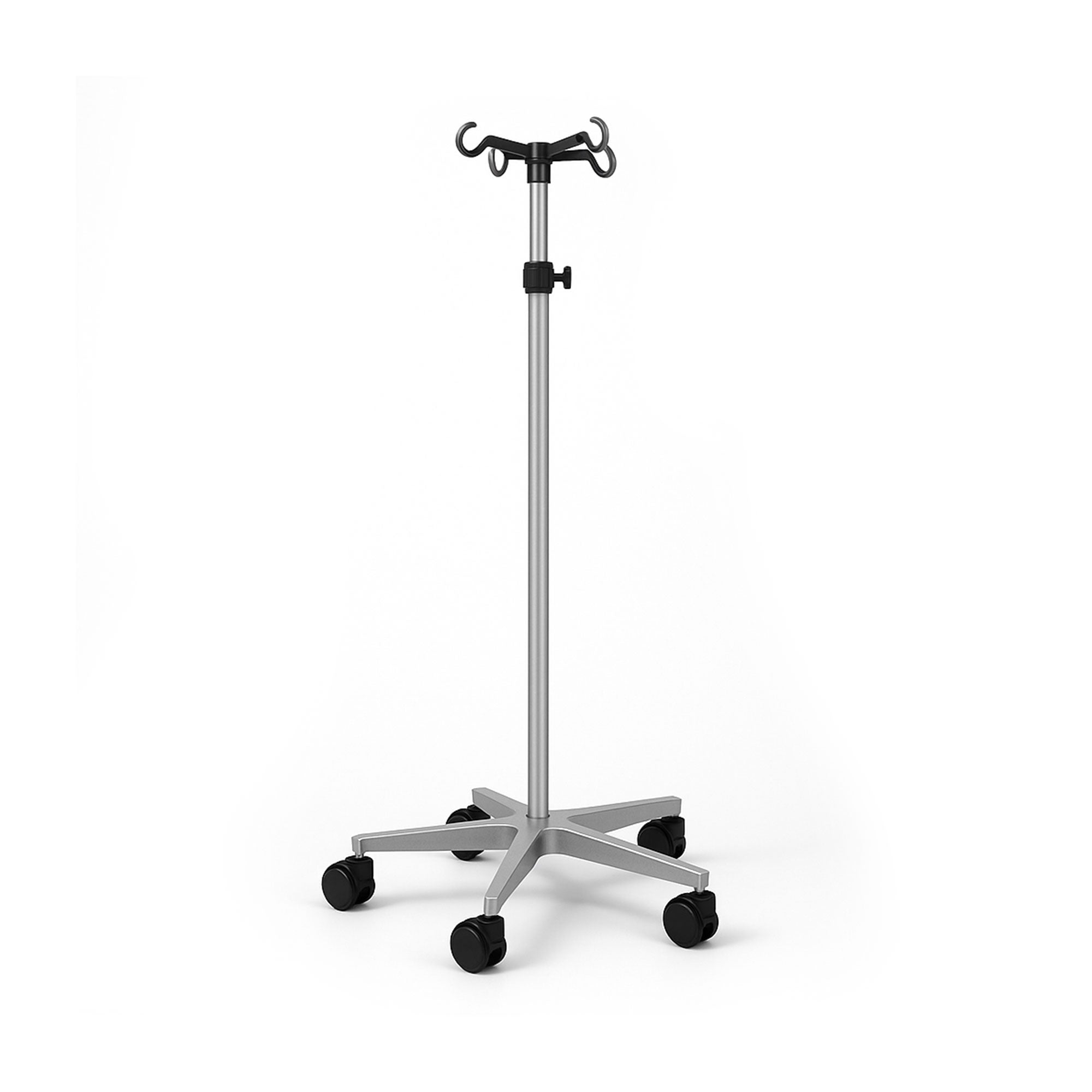 Premium MR-Conditional IV Pole for MRI Rooms – Durable, Adjustable, Nonferrous Design with Stable Base and Flexible Hook Options