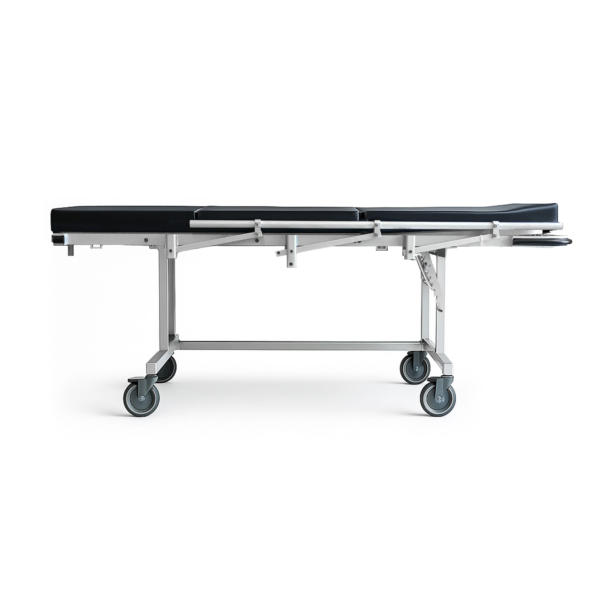 MRI Stretcher, Adjustable Headrest & Side Rail