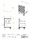 MRI island storage cart dimensions