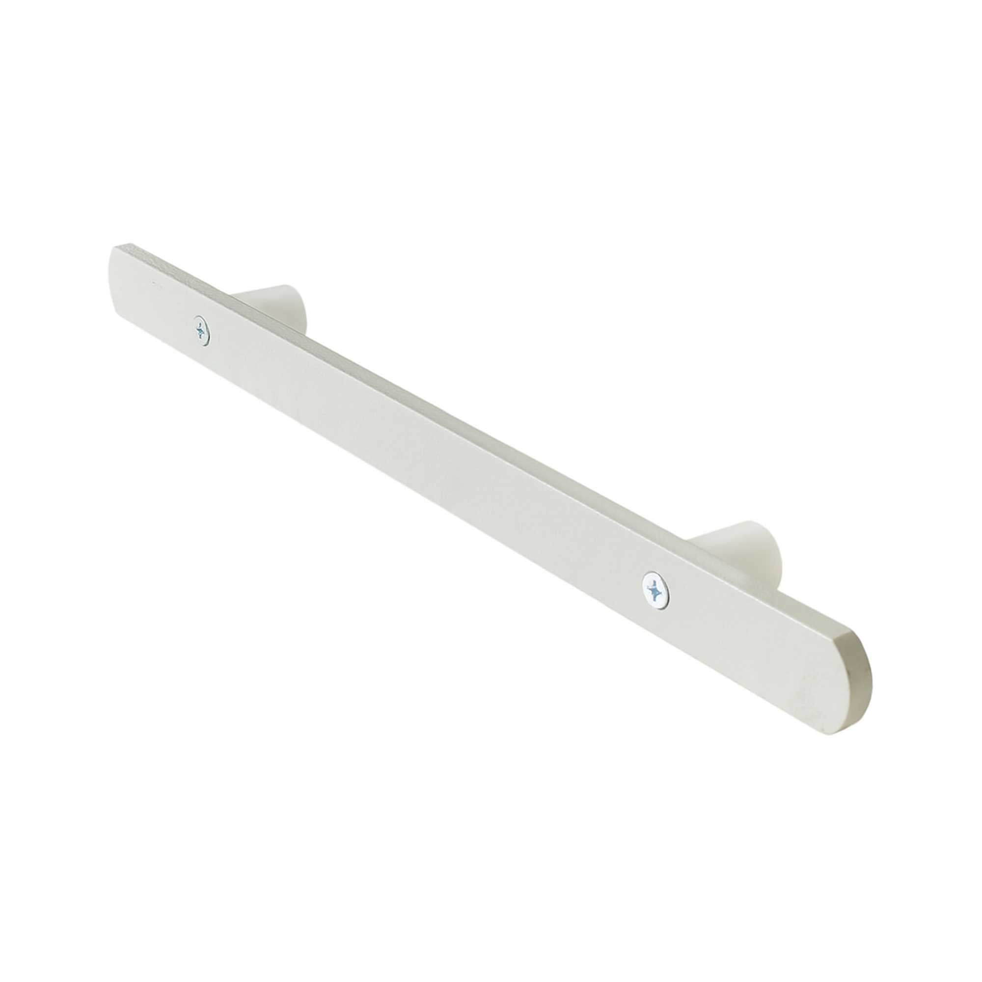 Durable MR-SR Side Rail accessory for medical carts, made from strong aluminum, designed for attaching sharps containers, waste bins, and more. Lightweight, compact, and easy to install, compatible with Harloff carts 18 inches wide or larger. Finished in Sand color for seamless equipment integration.