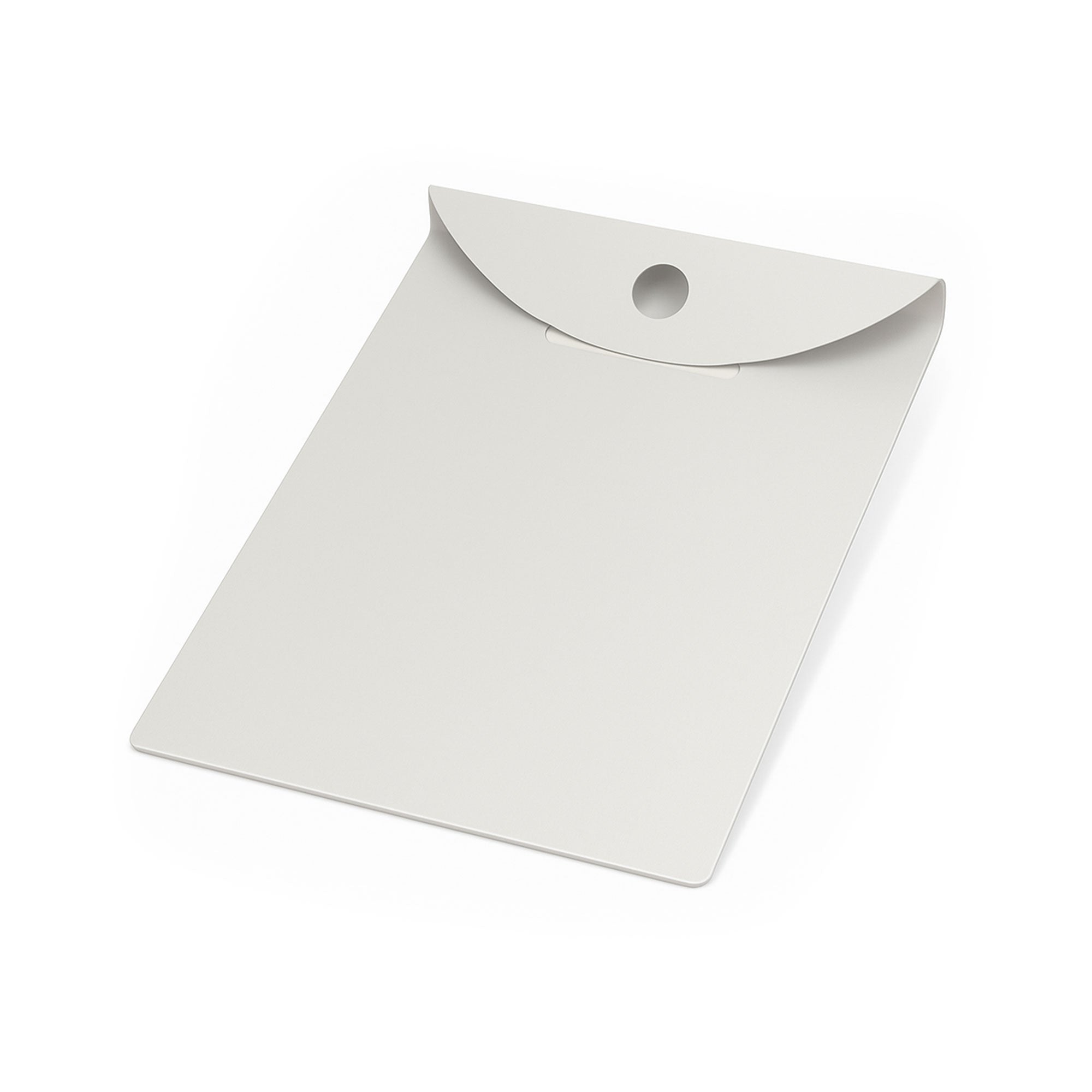 MRI-safe clipboard made of durable polystyrene, lightweight, metal-free, and easy to clean for safe use in MRI environments.